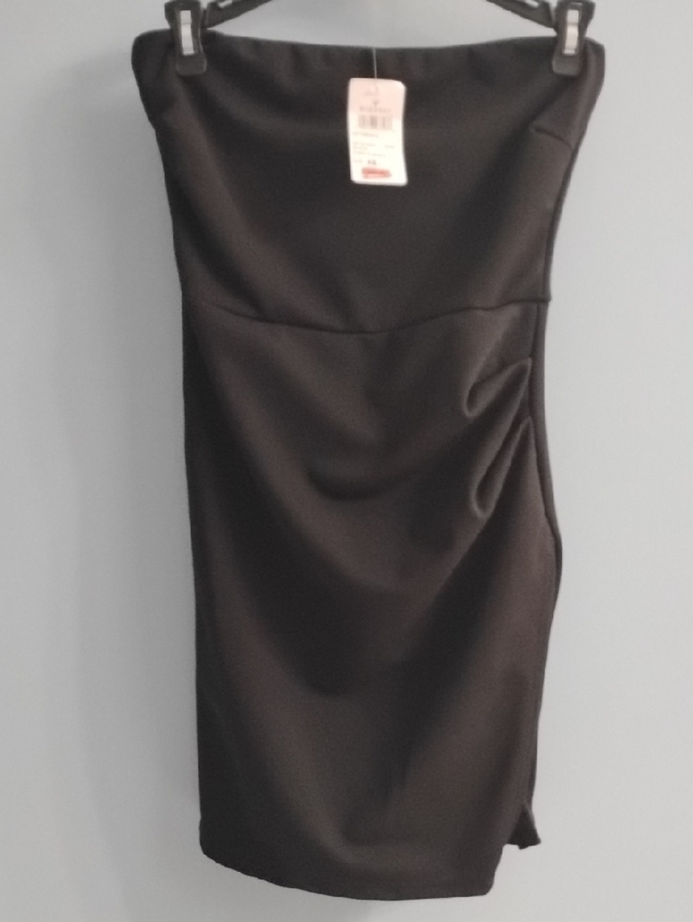 NWT Windsor Strapless Black Sheath Mini Dress Size XS